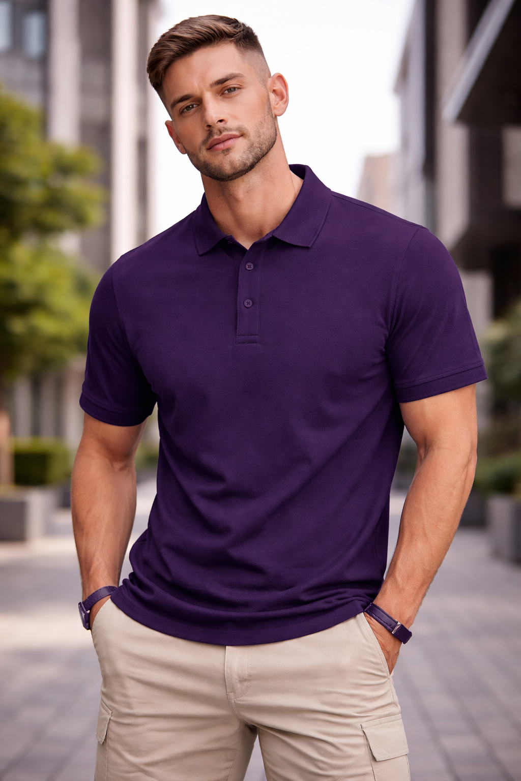 Royal Plum Men's Polo