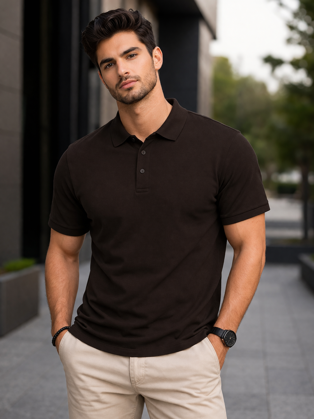 Cocoa Premium Men's Polo