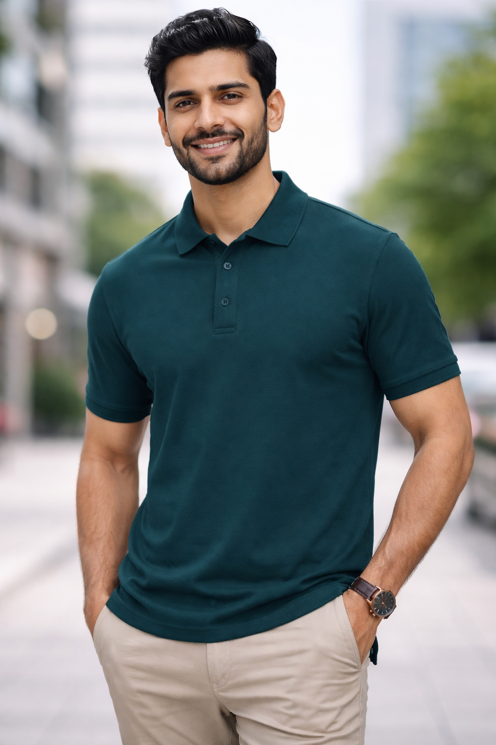 Petrol Blue Elite Men's Polo