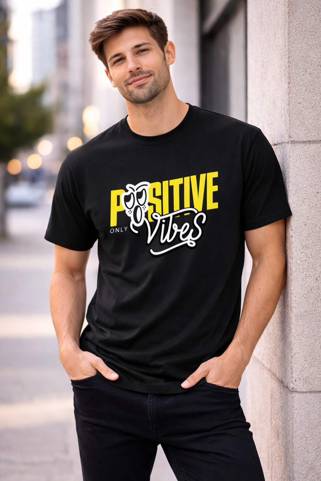 Positive Vibes Only Graphic T-Shirt